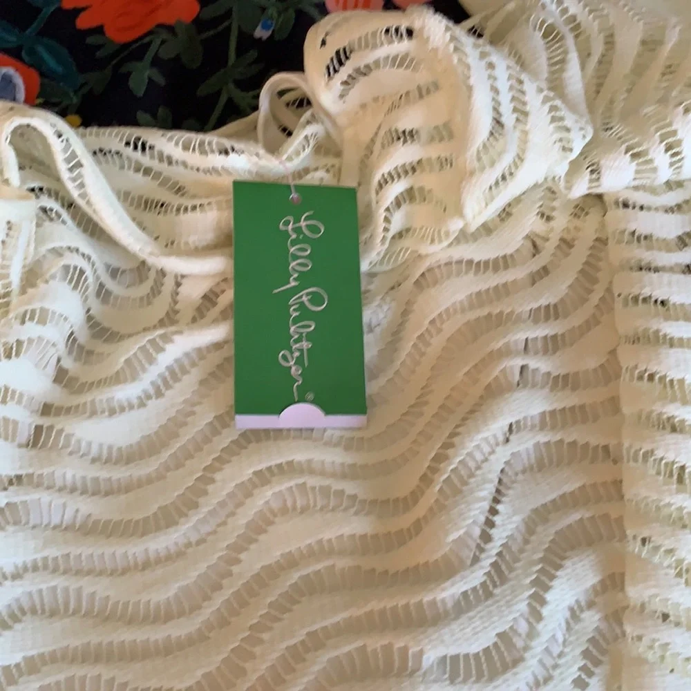 Lilly Pulitzer topanga dress‎ in cameo white. NWT. Retail 168